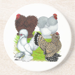 Bantams Feather Legged Coaster