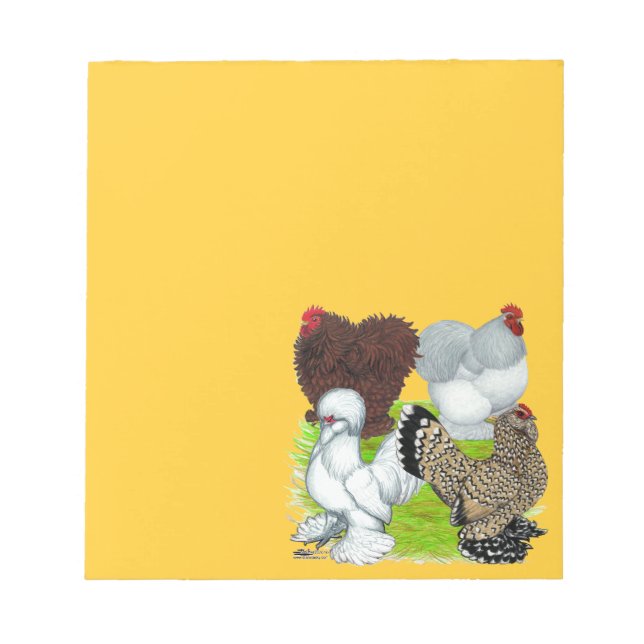 Bantams Feather Legged Notepad (Front)
