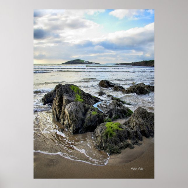 Bantham Rocks to Burgh Island Poster (Front)