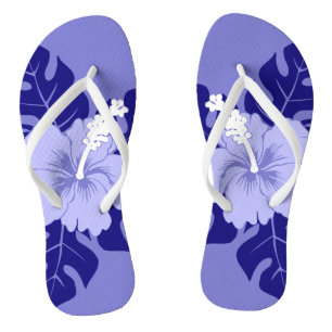 Banzai Beach Hawaiian Hibiscus Floral Flip Flops