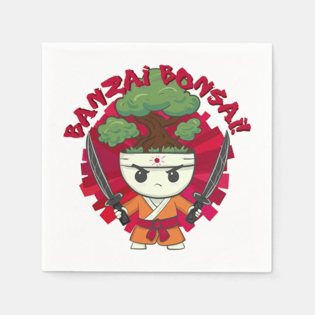 Banzai Bonsai! Napkin (Front)