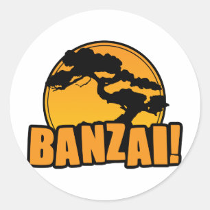 Banzai Classic Round Sticker