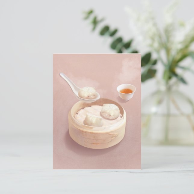Bao Baby – Tea Time Bao Buddies Announcement Postcard (Standing Front)