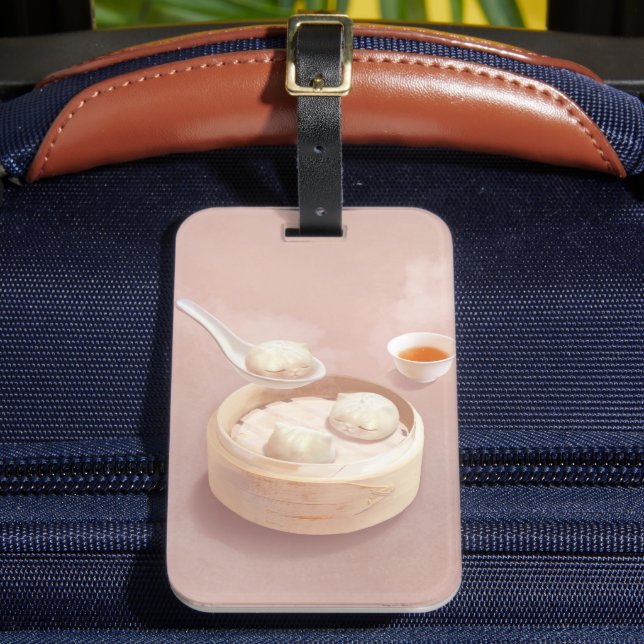 Bao Baby – Tea Time Bao Buddies Luggage Tag (Front Insitu 2)