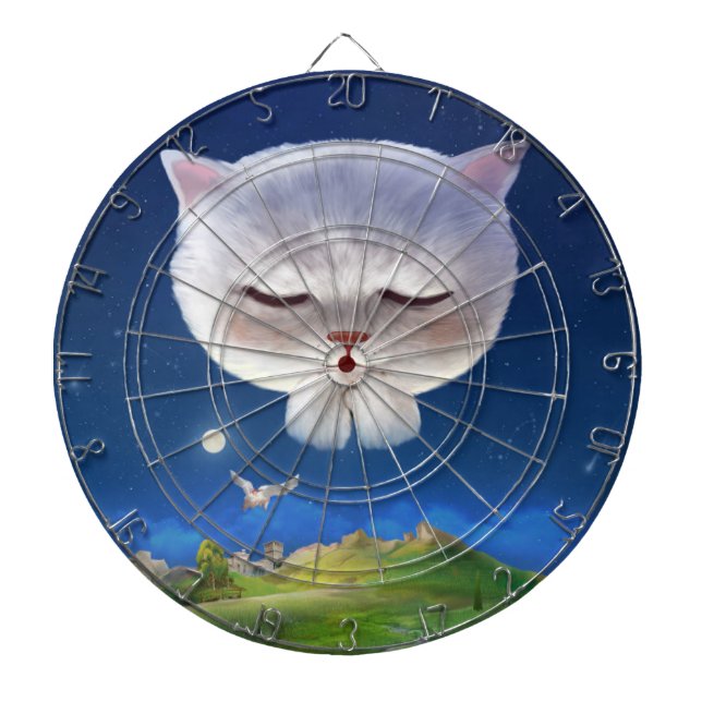 Bao Bao: Floating Among Stars Night Sky Dream Dartboard (Front)