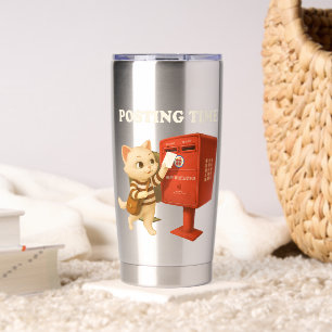 Bao Bao: Posting Time with Retro Taiwan Mailbox Insulated Tumbler