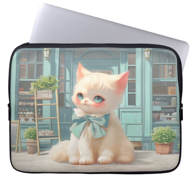 Bao Bao: The Vintage Pastry & Sweet Shop Art Laptop Sleeve (Front)