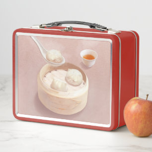 Bao Buddies: Cute Cat Dumplings in Steamer Metal Lunch Box