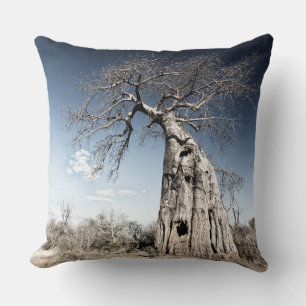 Baobab Tree at Mana Pools National Park, Zimbabwe Throw Pillow