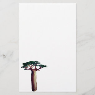 Baobab tree drawing Stationery