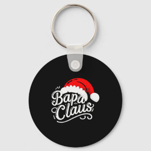 Bapa Claus Christmas Santa's Pajama Family Matchin Keychain