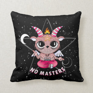 baphomet almofada throw pillow