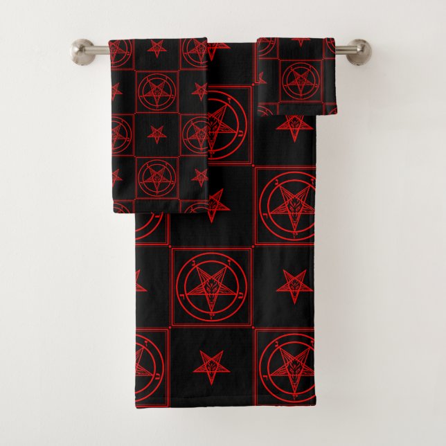 Baphomet Bath Towel Set (Insitu)