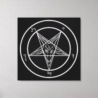 Baphomet BIG 32"x32" Art on Stretched Canvass