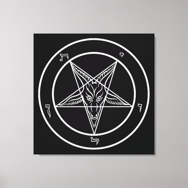 Baphomet BIG 32"x32" Art sur toile étirée (Recto)