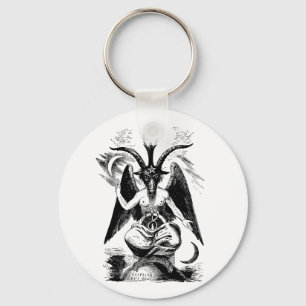 Baphomet (black) keychain
