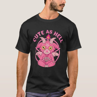 Baphomet Cute As Hell Esoteric Cute Satanic Goat O T-Shirt