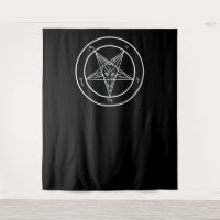 Baphomet HUGE Ritual Chamber Tapestry 88"x104"