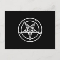 Baphomet Inverted Pentagram Goat Satanic Logo