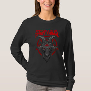 Baphomet Is My Spirit Animal I Satanic Occult Goat T-Shirt