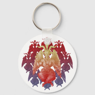 baphomet keychain
