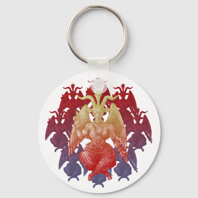 baphomet keychain (Front)