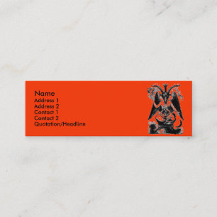 Baphomet Mini Business Card