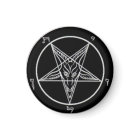 Baphomet noir gros aimant