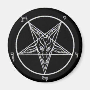 Baphomet noir gros aimant