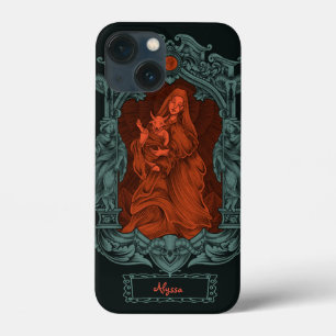 Baphomet Occult iPhone Case, Vintage Pattern iPhone 13 Mini Case
