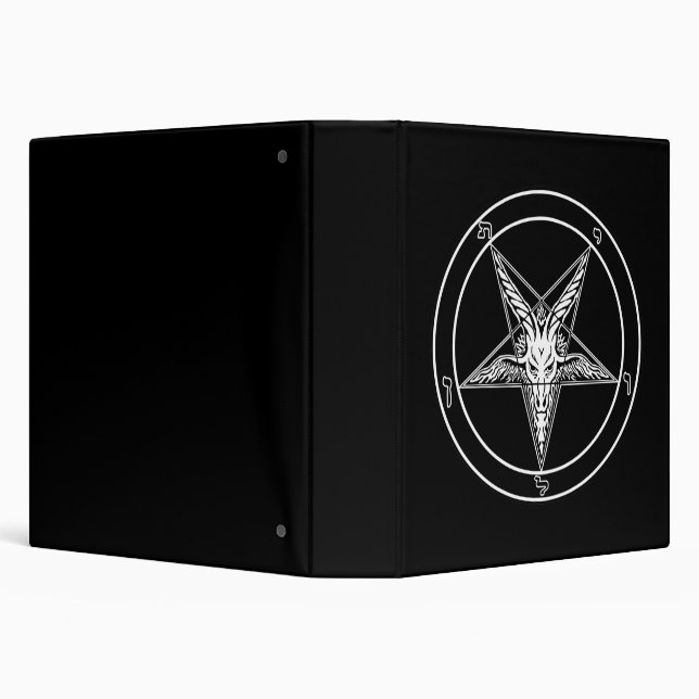 Baphomet Old Style 3-ring Binder (Background)