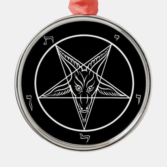 Baphomet Ornament, Deluxe Metal Ornament (Front)