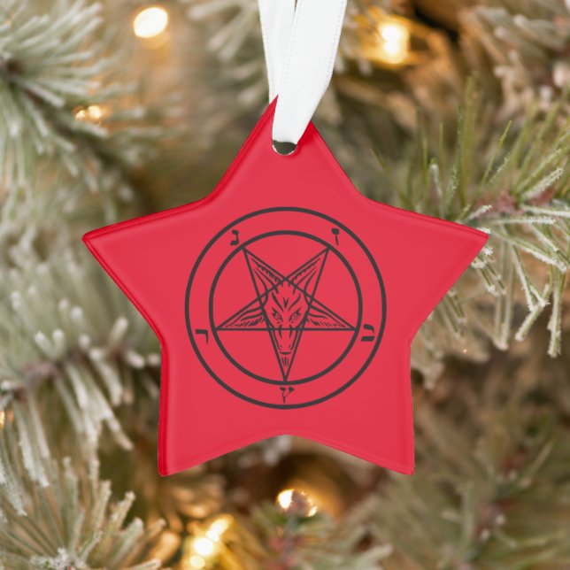 Baphomet Pentagram Satanique (Arbre)