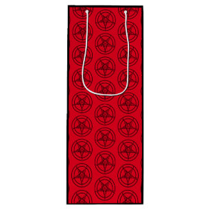 Baphomet Pentagram Wine Gift Bag