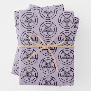 Baphomet Pentagram Wrapping Paper Sheet