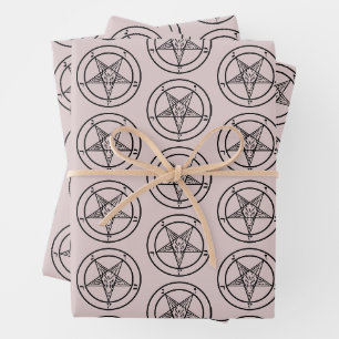Baphomet Pentagramme Papier Satanique