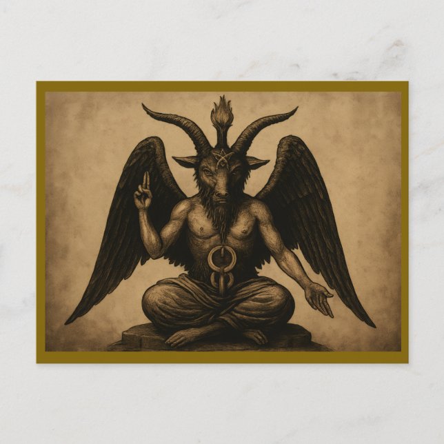 Baphomet Postcard (Front)