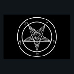 Baphomet Poster Enormous 60" wide<br><div class="desc">The Sigil of Baphomet is the official symbol of the Church of Satan and is offered here via RabidCrow by special arrangement. The Church of Satan is the central religious organization for Satanism and has been so since its founding by Anton LaVey more than half a century ago in 1966....</div>