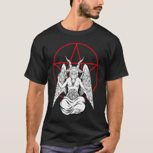 Baphomet Praying Demon  Satanic Lucifer Beelzebub T-Shirt