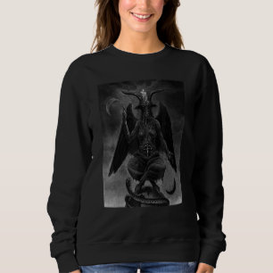 Baphomet Satanic Satan Goat Head 666 Occult Pagan Sweatshirt