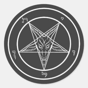 Baphomet Sigil CoS Decals Classic Round Sticker