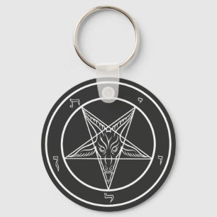 Baphomet Sigil CoS Keychain