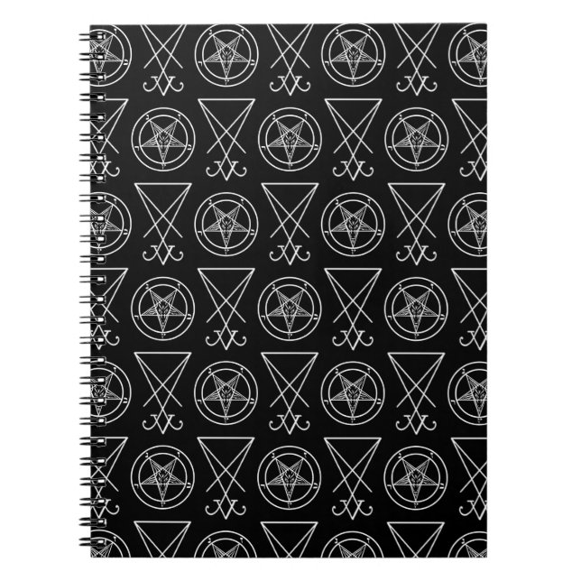 Baphomet & Sigil de Lucifer Carnet photo Spiral (Devant)