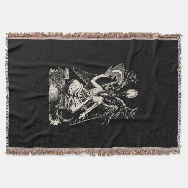 Baphomet Throw Blanket (Front)