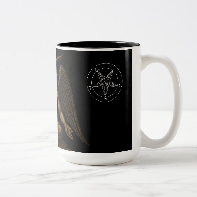 Baphomet Two-Tone Coffee Mug (Right)