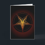 Baphomet Winter Solstice Card<br><div class="desc">Inside says,  "May the Winter Solstice bring all that you deserve. "  It is the perfect card for either friends or enemies!</div>