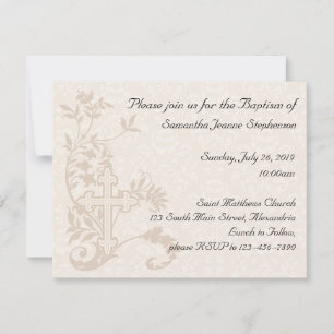 Baptême bébé Invitation