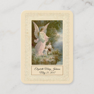 Baptême catholique du bébé - Souvenir Carte Sainte