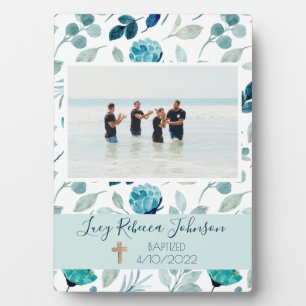 Baptême chrétien de la fille Plaque commémorative