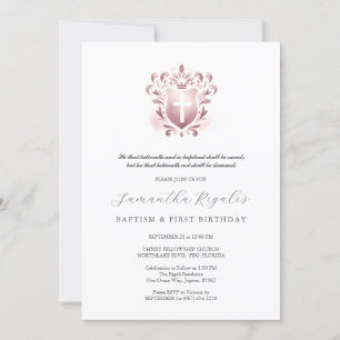 Baptême et premières invitations d'anniversaire Du
